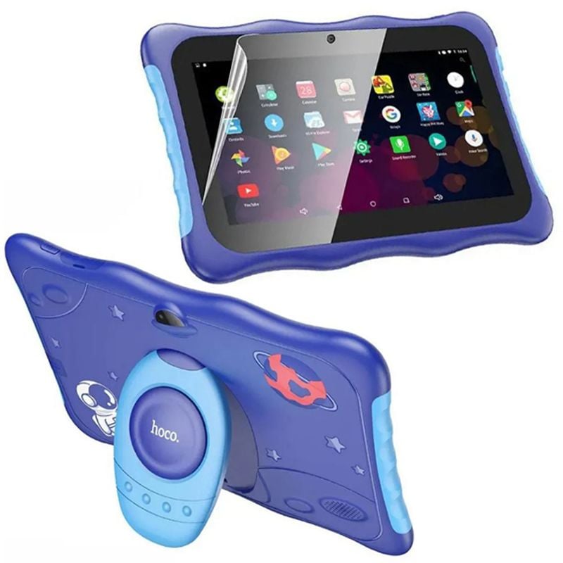 Tableta HOCO A9 Pro, pentru Copii, 2500mAh, Ecran 7 inch, Android, BT si GPS, 4GB RAM + 32GB ROM, Suport vizionare, Albastru Engros