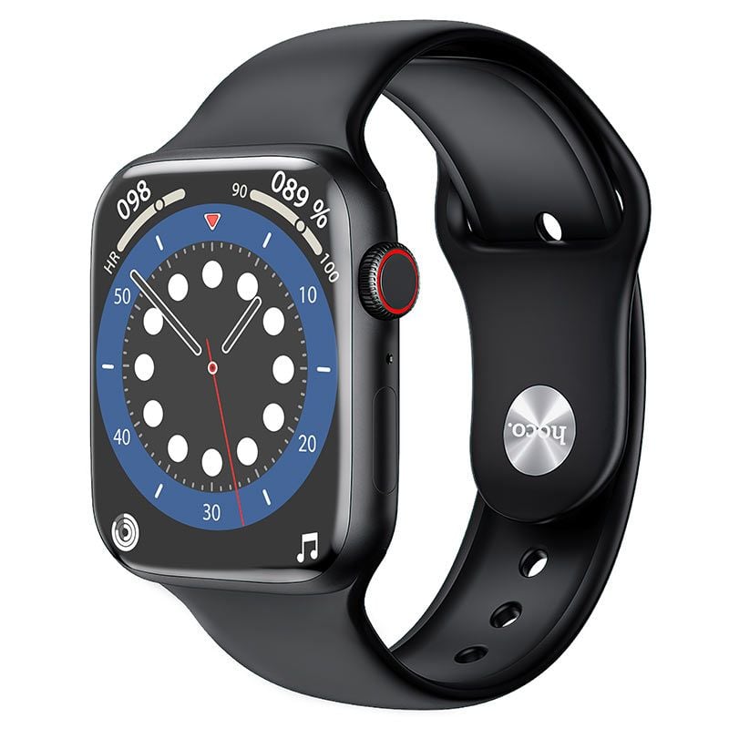 Ceas Inteligent HOCO Y5 Pro, Memorie RAM192KB + ROM128MB, 240mAh, BT 5.0, Negru Engros