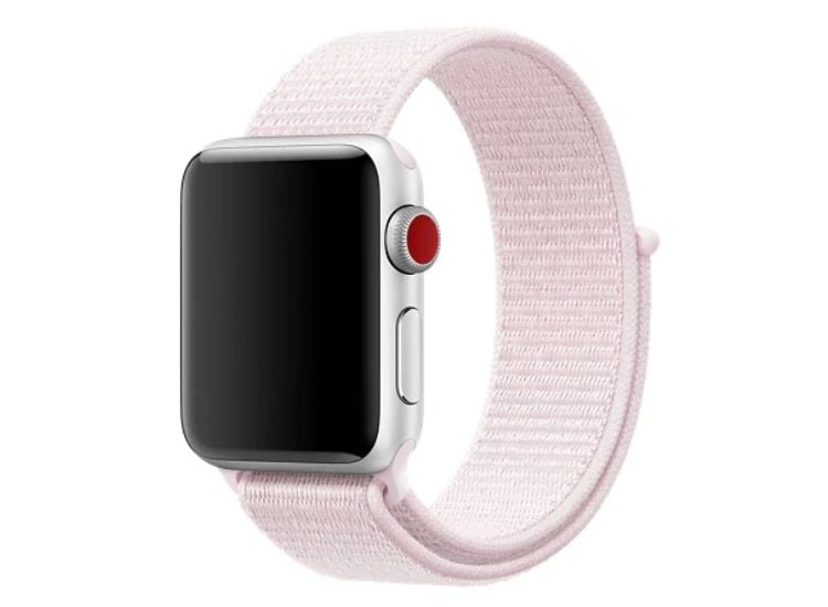 Curea Sport, Compatibila cu Apple Watch, Textil, Roz Deschis - 38/40/41 mm Engros