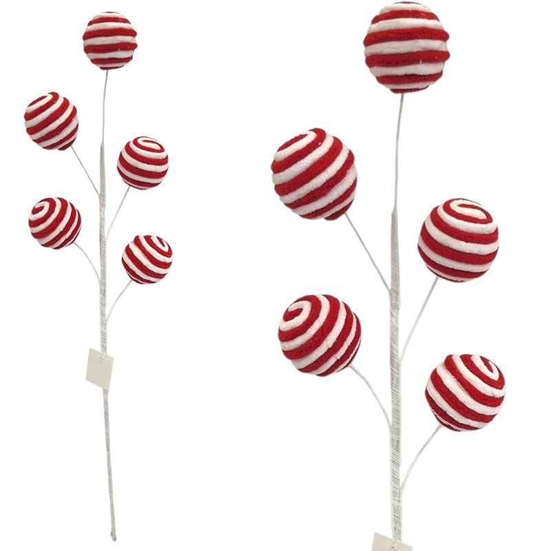 Decoratiune de Craciun bomboane pe sarma modelatoare, 54 cm inaltime