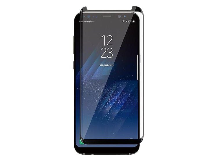 Folie ecran, Sticla, Compatibila cu Samsung S8+ Plus, Full Glue, Negru Engros