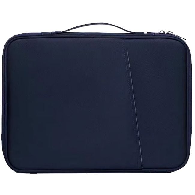 Geanta pentru Laptop 15-16, Textil rezistent, Compatibil MacBook, Buzunare multiple, Bleumarin Engros