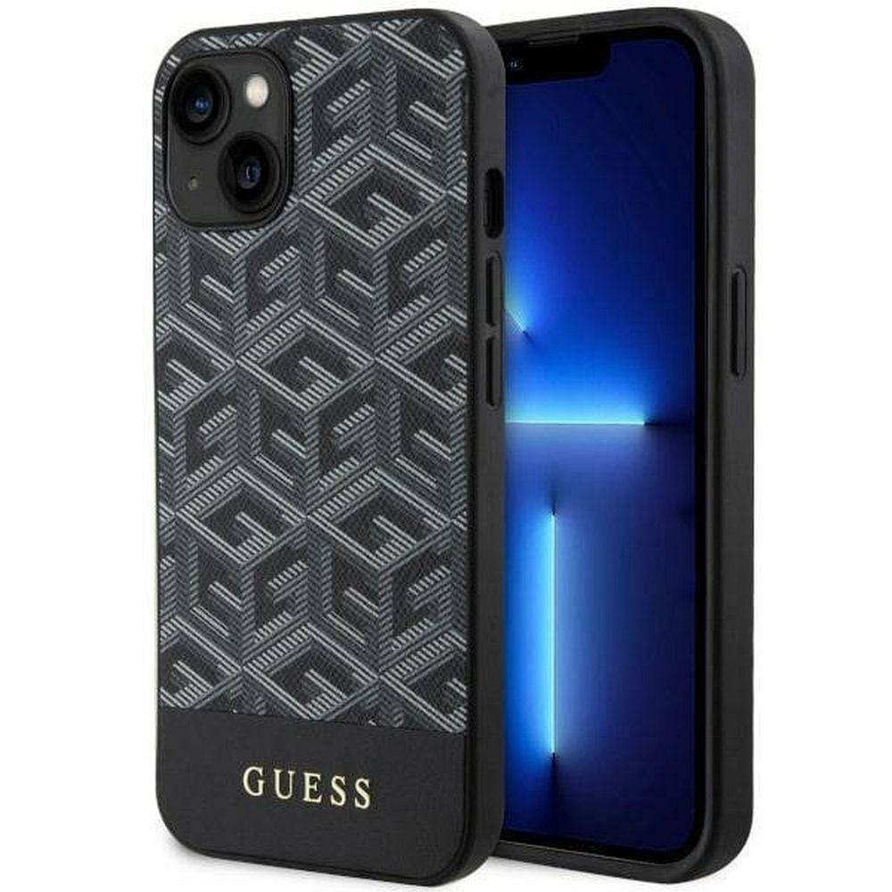 Husa Guess Compatibila cu iPhone 13/14/15, Magsafe, G-Cube, Negru Engros