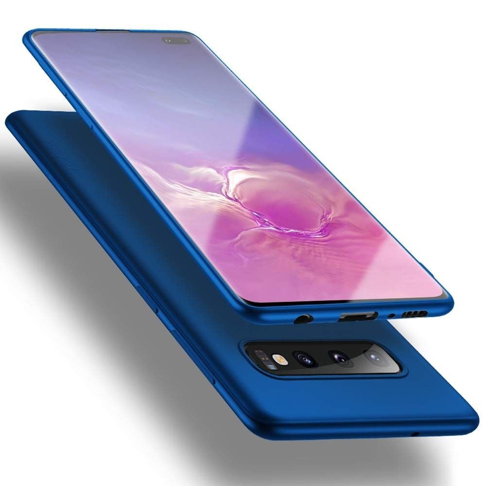 Husa originala X-Level, poliuretan cauciucat, antisoc, Compatibila cu Samsung S10 Lite, albastra Engros