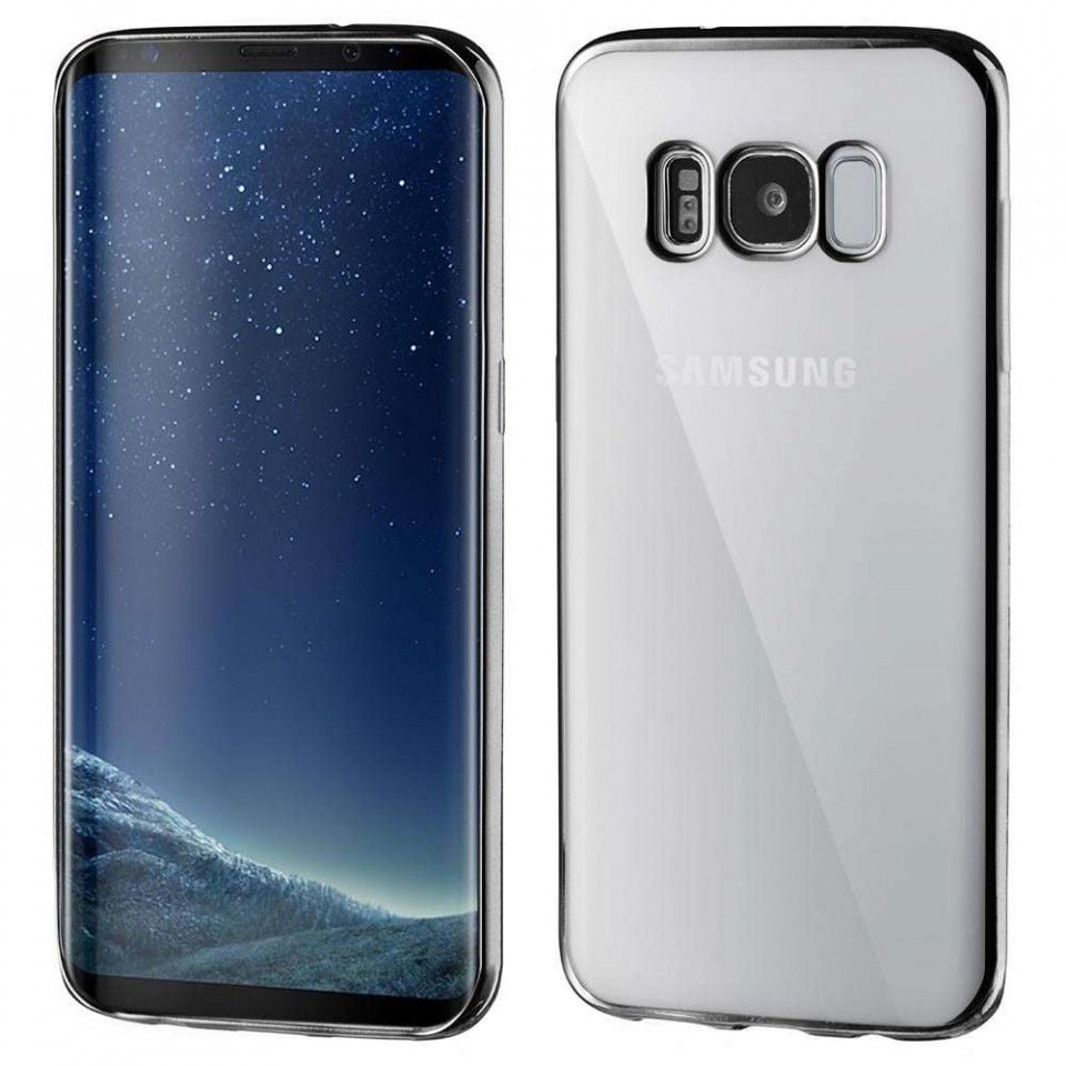 Husa subtire cu rama metalica pentru Compatibila cu Samsung S8 Plus Engros