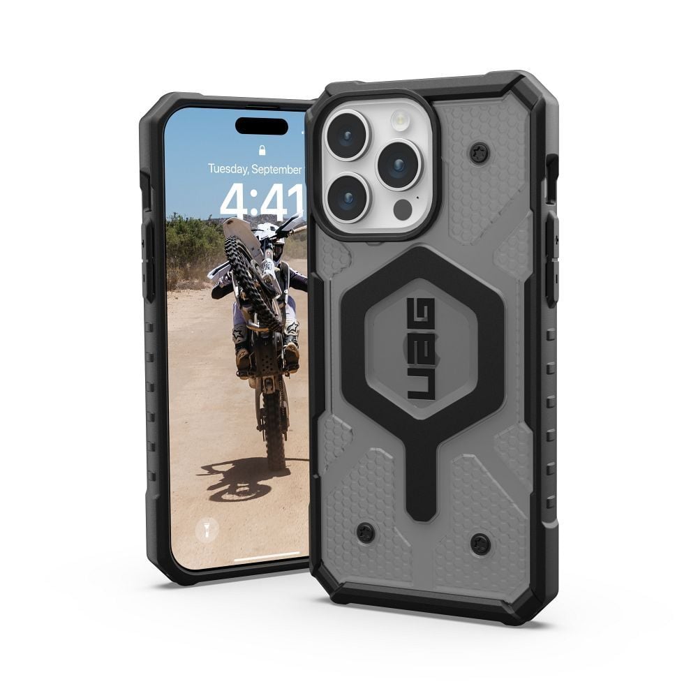Husa  UAG Compatibila cu iPhone 15 Pro Max, Compatibil Magsafe, Pathfinder, Gri/Negru Engros