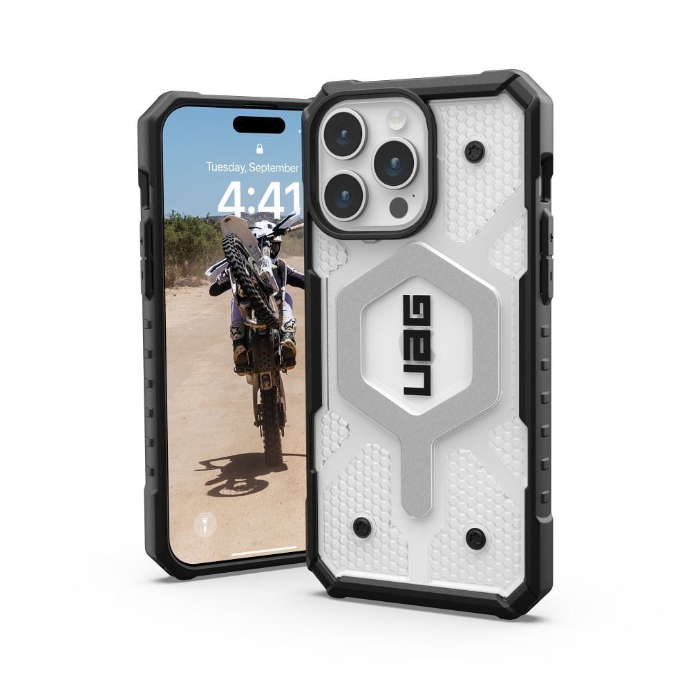 Husa  UAG Compatibila cu iPhone 15 Pro Max, Compatibil Magsafe, Pathfinder, Ice Engros