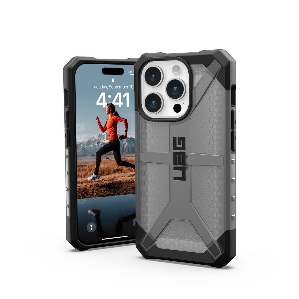 Husa  UAG Compatibila cu iPhone 15 Pro, Protectie Crescuta, Gri/Negru Engros