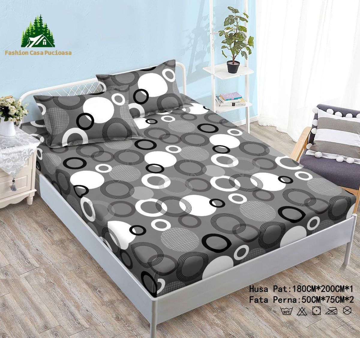 Huse de saltea cocolino cu 2 fete perne en-gross