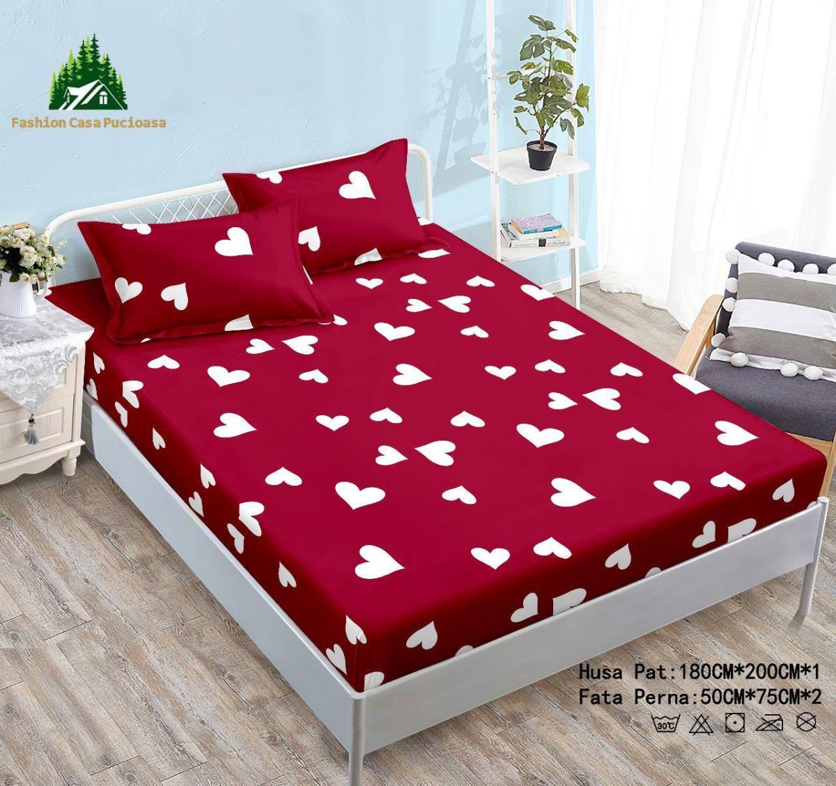 Huse de saltea cocolino cu 2 fete perne en-gross