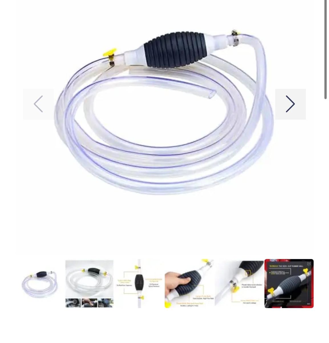 Pompa Manuala Engros tip Sifon pentru Transfer Lichide, Furtun 2 m