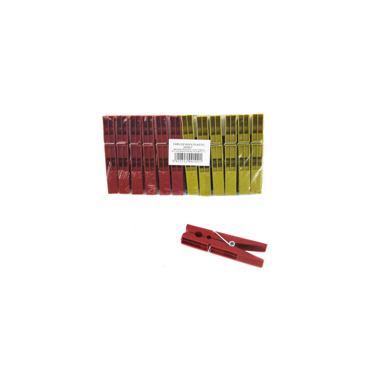 Set carlige rufe Engros, din plastic, 20 buc, multicolore