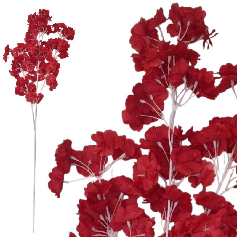 Floare de cires 100 cm 3 ramuri cu tulpină albă, en-gros