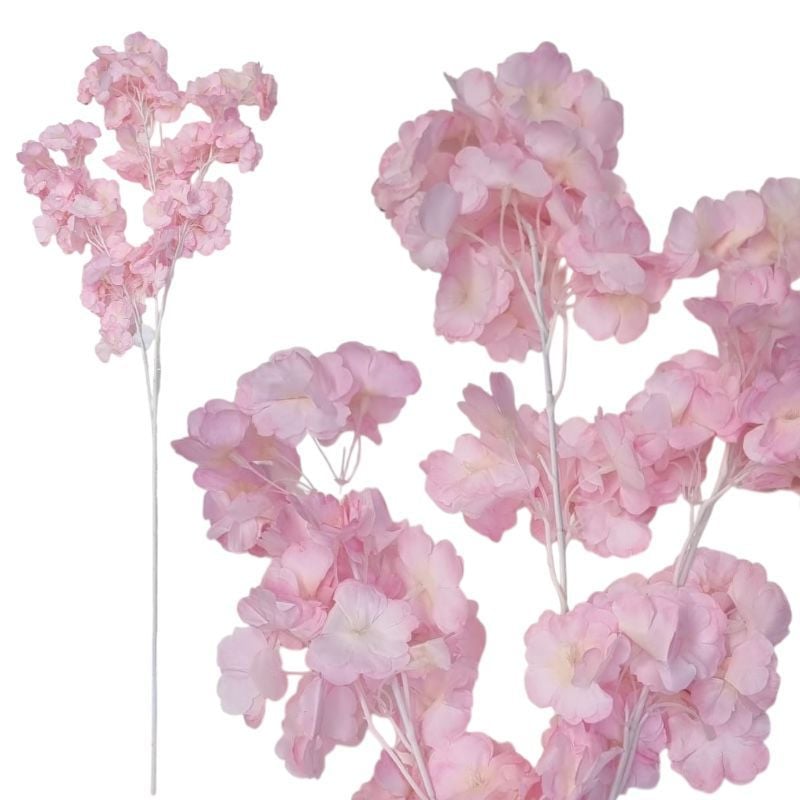 Floare de cires 100 cm 3 ramuri cu tulpină albă, en-gros