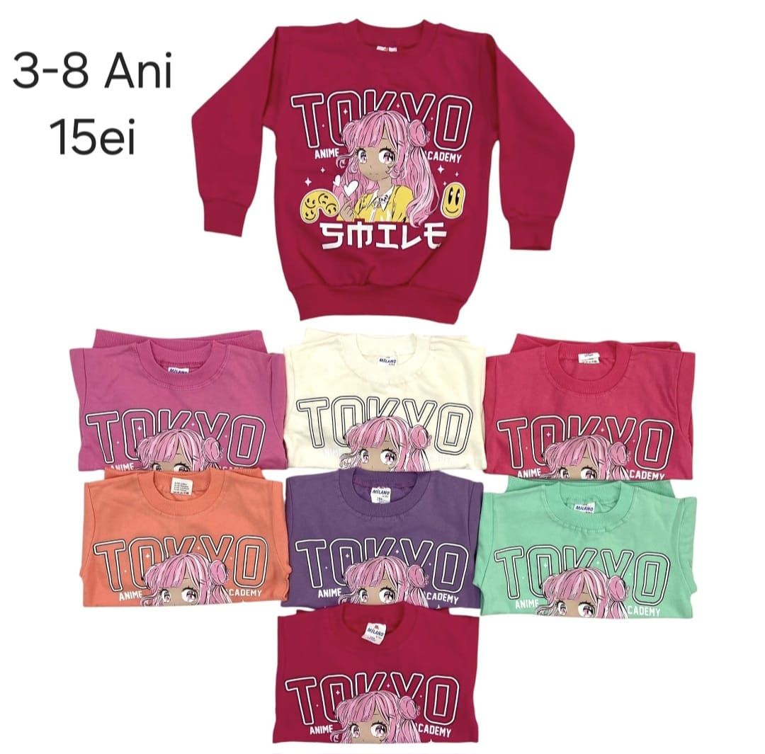 Bluza Engros pentru fete, cu model imprimat