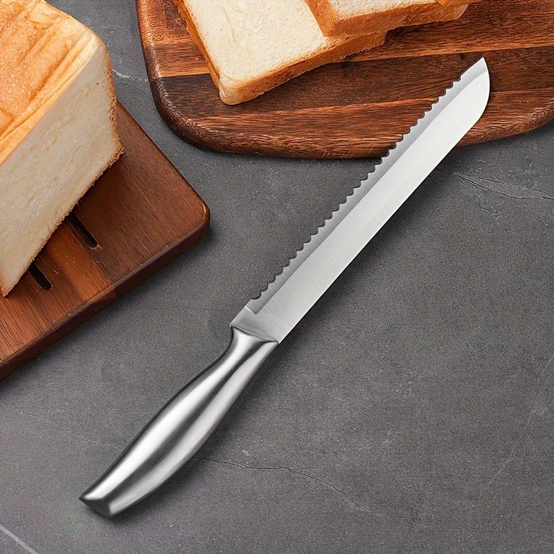 Cuțit profesional pentru pâine din inox, 32 cm,En-gros