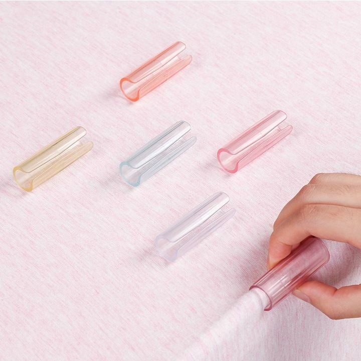 Agrafe din plastic pentru fixarea feței de masă, 5 cm, diverse culori , En-gros