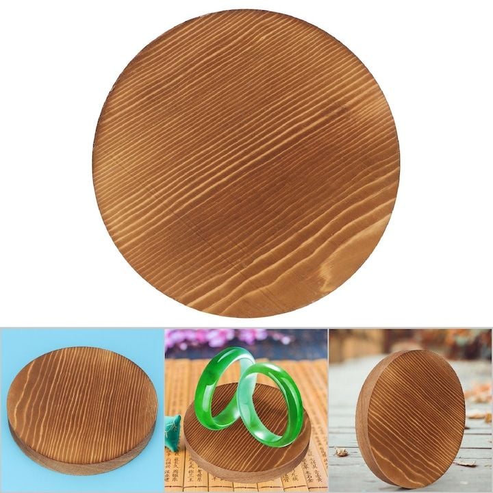 Suport Rotund din Lemn pentru Decor și Servire – Ø 21 cm,En-gros
