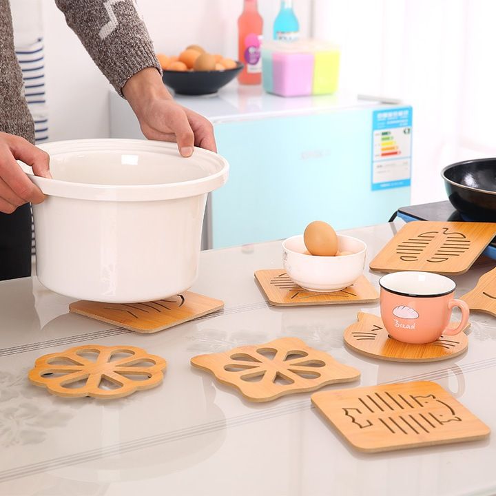 Suporturi din bambus pentru vase fierbinți – modele decorative,En-gros