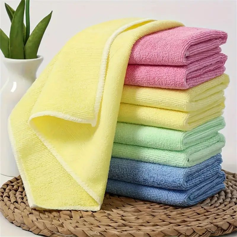 Set lavete microfibră colorate, reutilizabile, pentru curățenie,En-gros