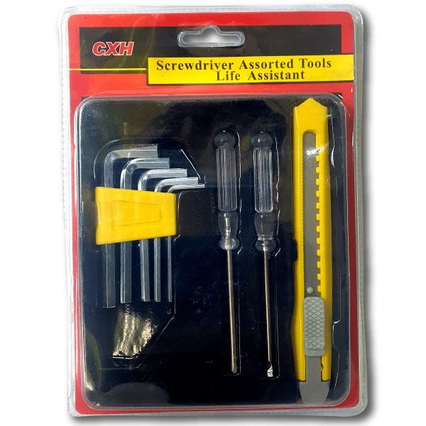 Set unelte multifunctionale – șurubelnițe, imbusuri și cutter,En-gros