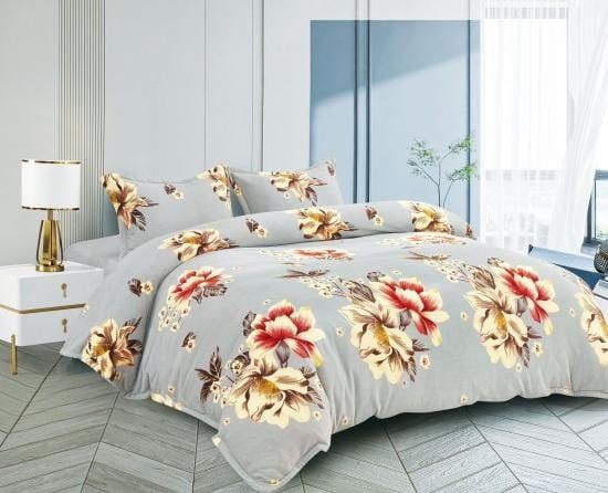 Lenjerii Cocolino En-Gros, Gri, pentru Pat Dublu, 200x230cm, cu 2 Fete de Perna Incluse