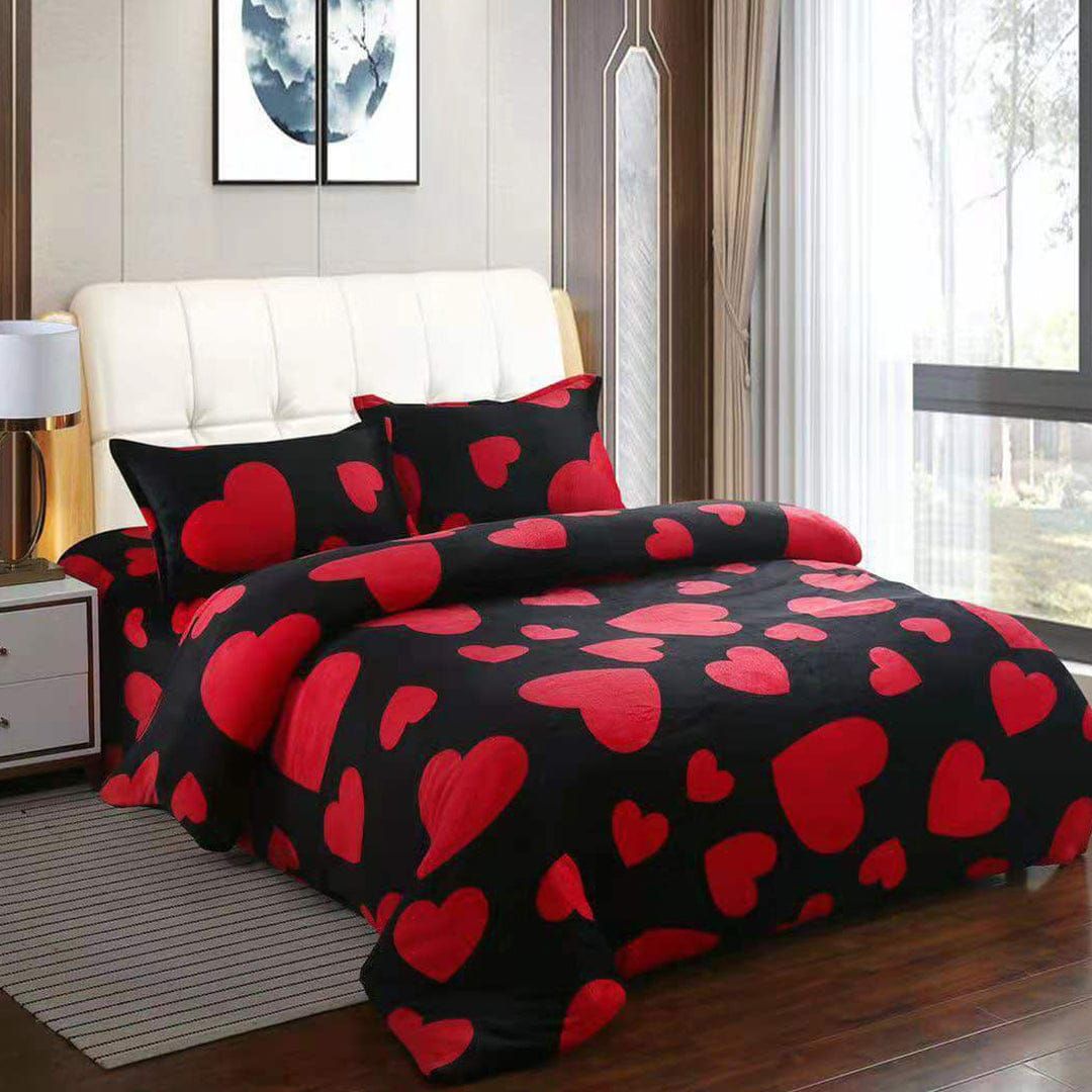 Lenjeri Cocolino En-Gros, Negru, pentru Pat Dublu, 200x230cm, cu 2 Fete de Perna Incluse