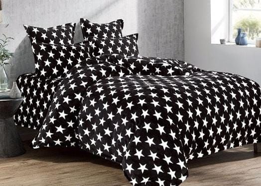 Lenjerii Cocolino En-Gros, Negru, pentru Pat Dublu, 200x230cm, cu 2 Fete de Perna Incluse