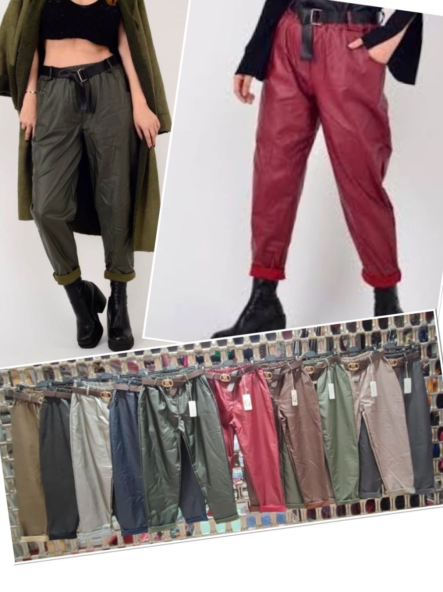 Pantaloni dama cu curea, en-gross
