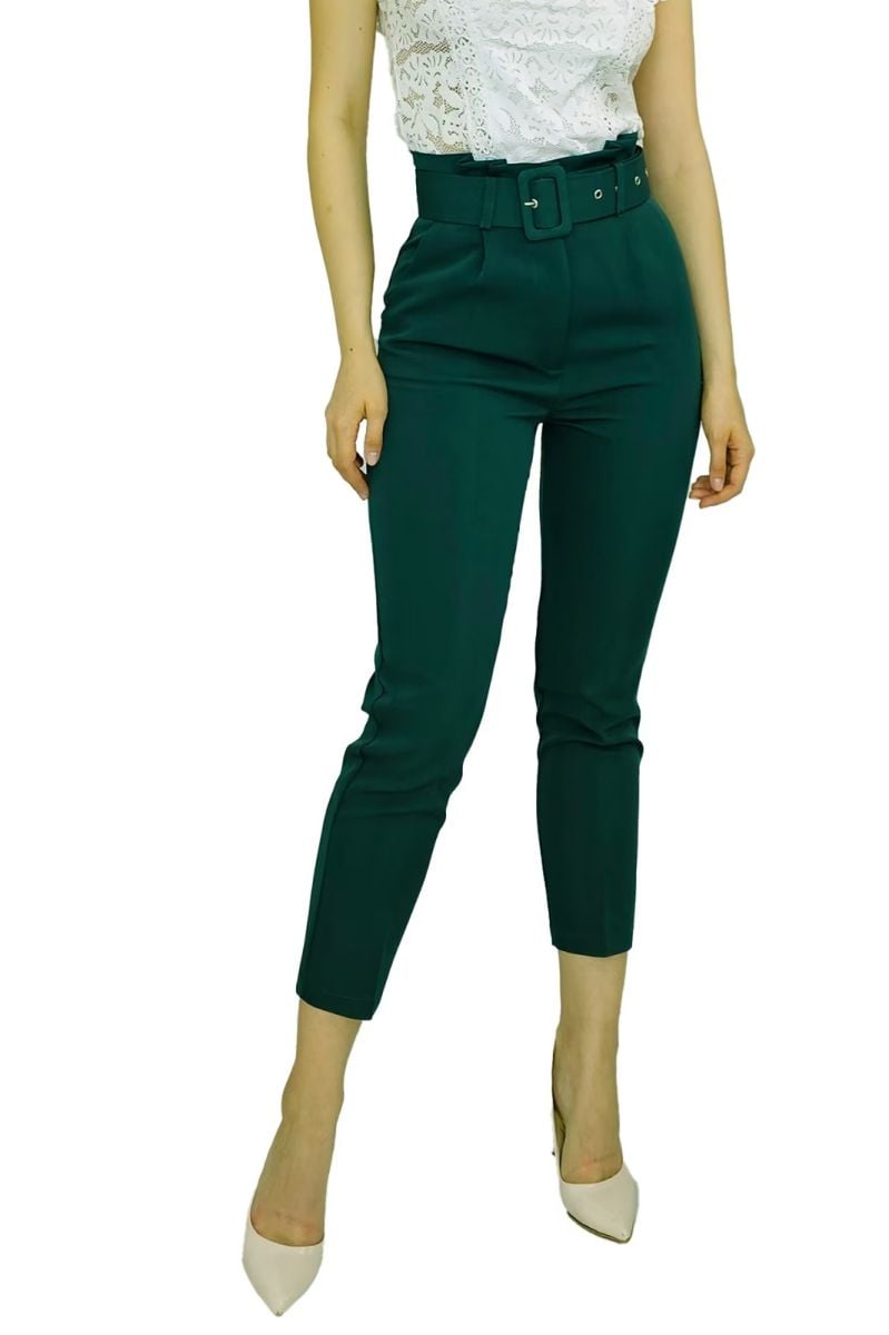 Pantaloni office cu curea, en-gross