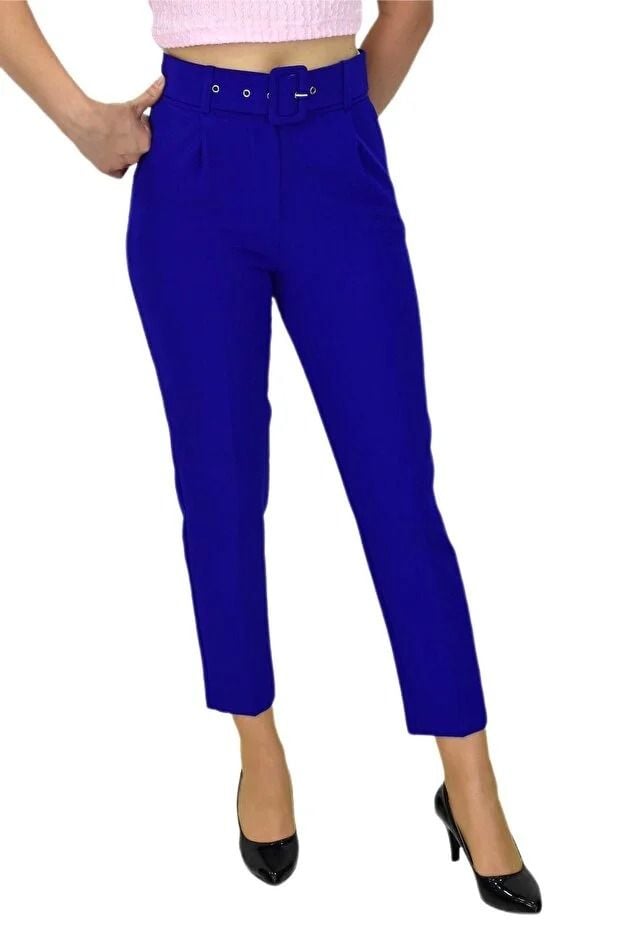 Pantaloni office cu curea, en-gross