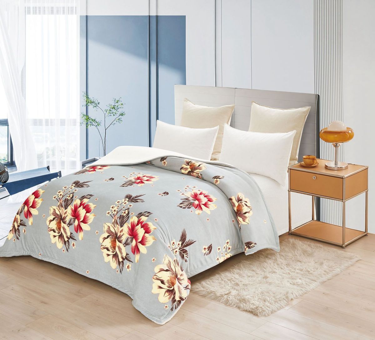 Paturi Cocolino En-Gros, Gri, Groase, 1,9Kg Bucata cu Blanita, pentru Pat Dublu, 200x230cm