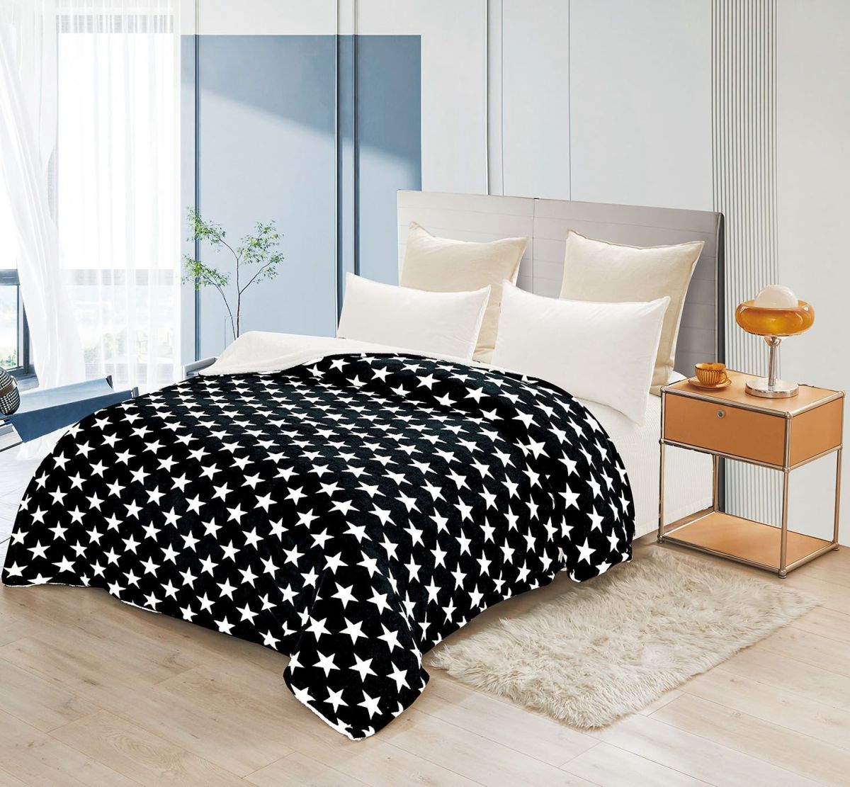 Paturi Cocolino En-Gros, Negru, Groase, 1,9Kg Bucata cu Blanita, pentru Pat Dublu, 200x230cm