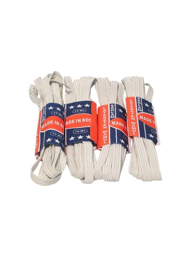Set 4 elastice mercerie Engros, 0.8 cm x 3 m