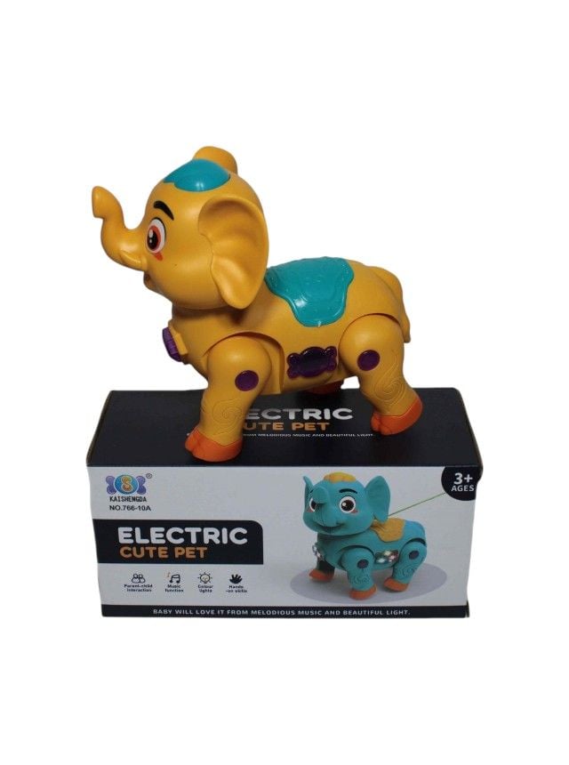Elefant de jucarie Engros, cu baterii, 16x9x15cm, 766-10A