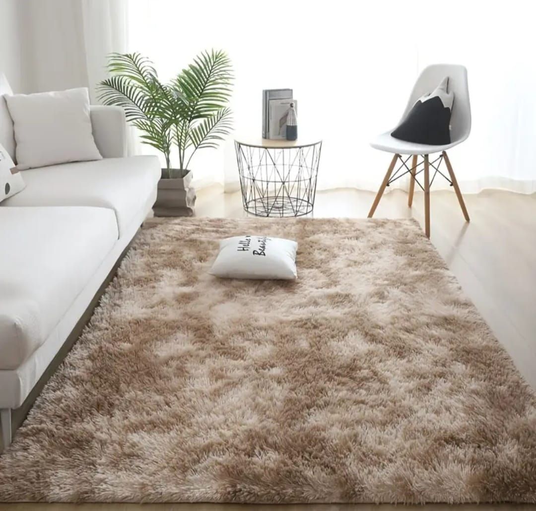 Covoare Fluffy En-Gros, Crem, 150x200cm, Design Modern, Elegant si Confortabil