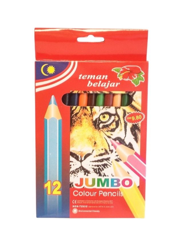 Creioane colorate Engros, jumbo, set 12 culori