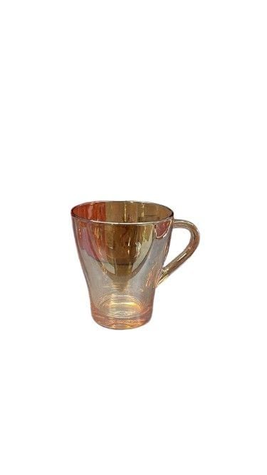 Set 6 cani sticla 200ml  b36 cu auriu engros