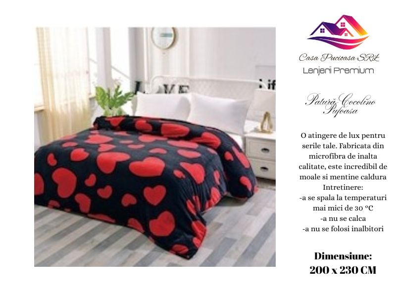 TRIO Paturi En-Gros, SERIE 3 MODELE DIFERITE, Material Cocolino, pentru Pat Dublu 200x230 cm