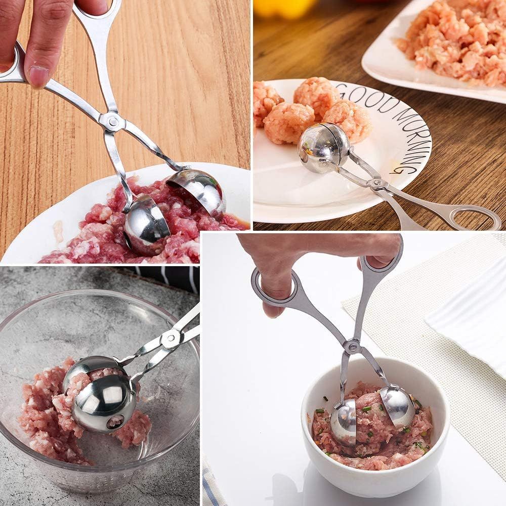 Cleste pentru chiftele,enagross Inox, Argintiu, Usor de Curatat, Multifunctional
