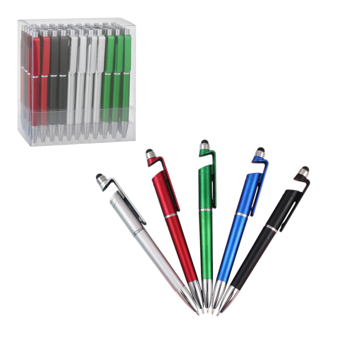 Pix 60/set, cu Suport si Touch pentru Telefon, 14cm Pasta Albastra, Diferite Culori Engros