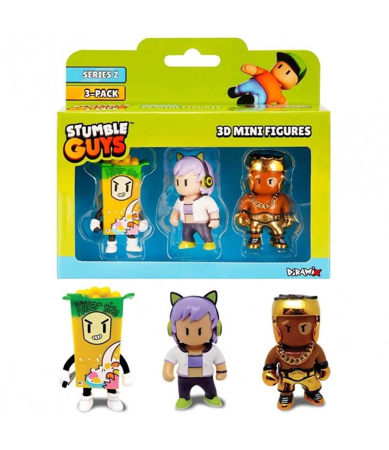 Set Engros 3 mini figurine 3d s2 , stumble guys