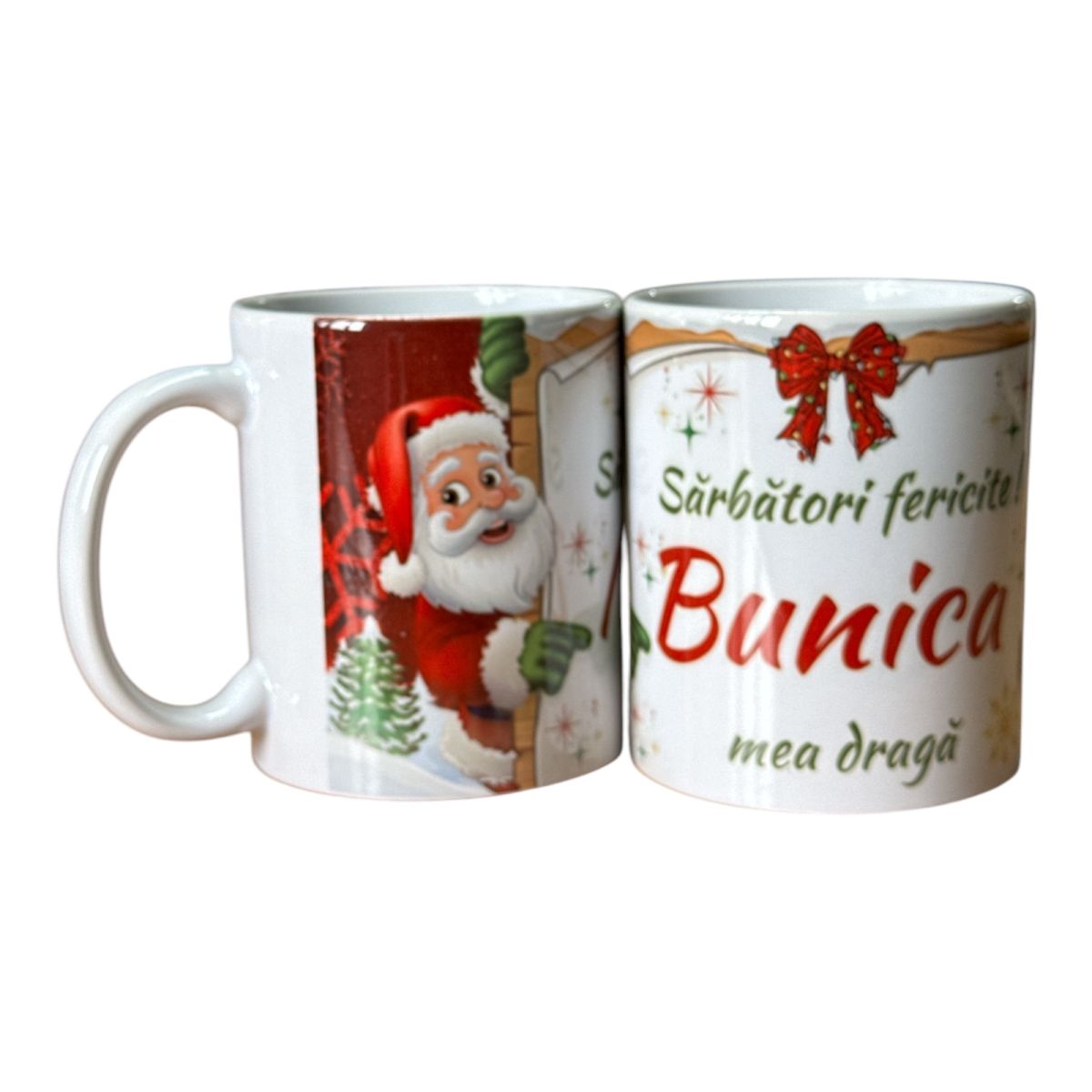 Set căni Crăciun ,en gros ,pentru Bunica 12/set 330ml
