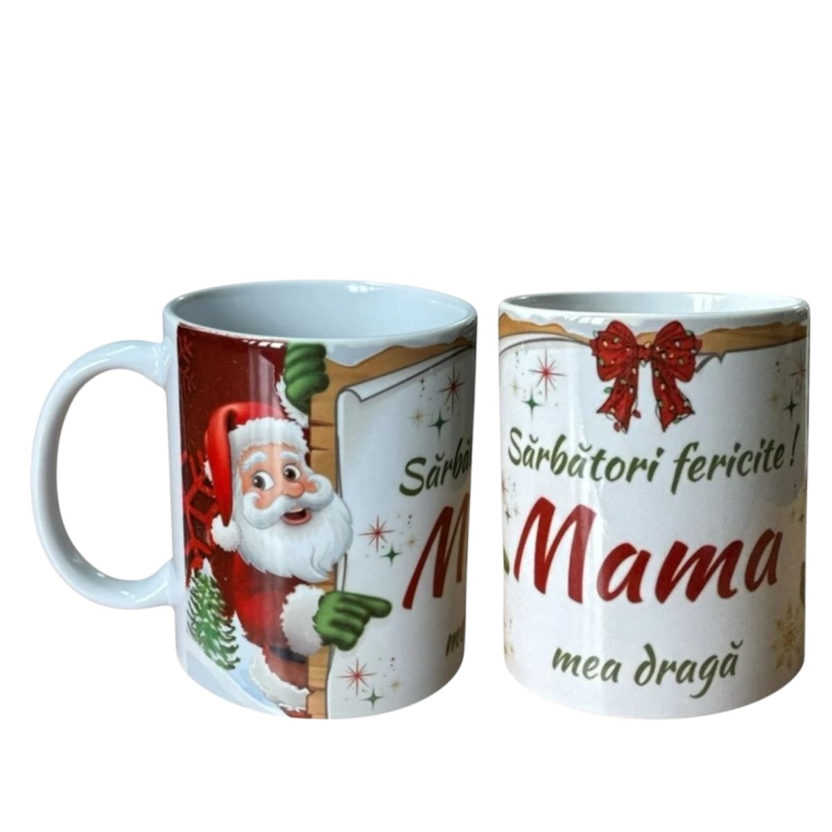 Set căni Crăciun ,en gros ,pentru Mama 12/set 330ml