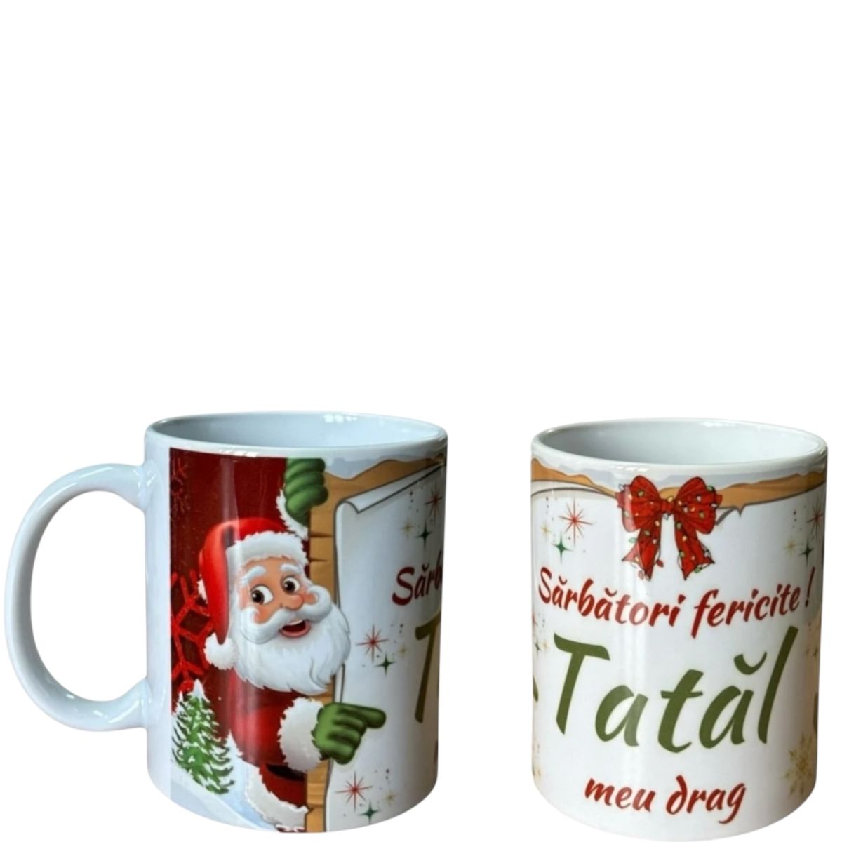 Set căni Crăciun ,en gros ,pentru Tata 12/set 330ml