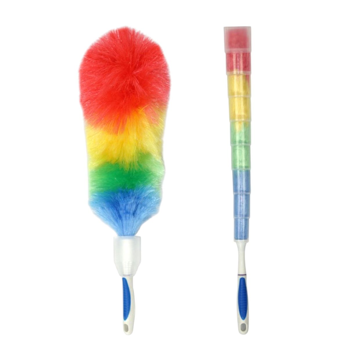 Pamatuf pentru Praf 62cm Multicolor, cu Carcasa Protectoare Retractabila din Plastic Engros