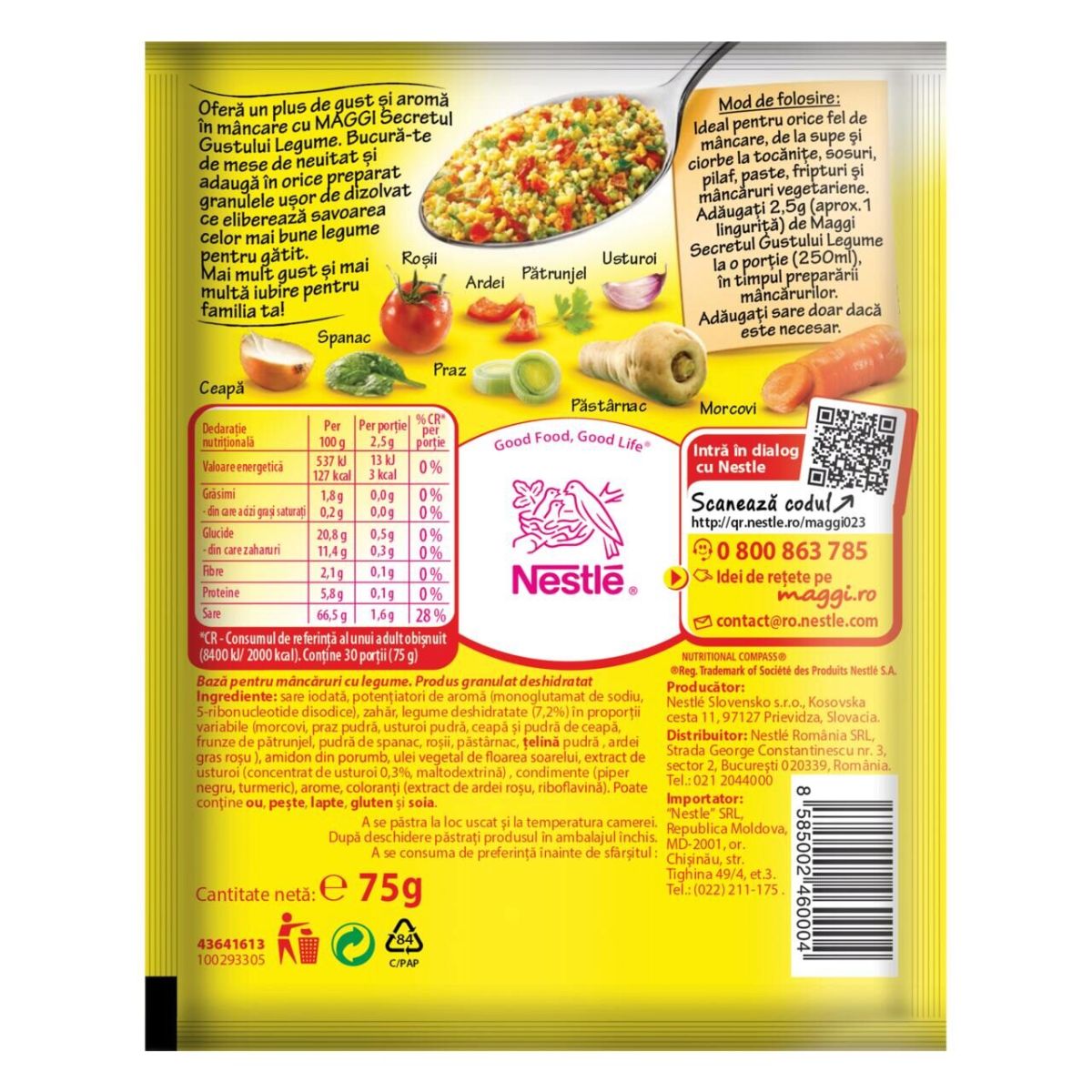 Baza pentru mancaruri cu legume Maggi Secretul gustului 75g Engros