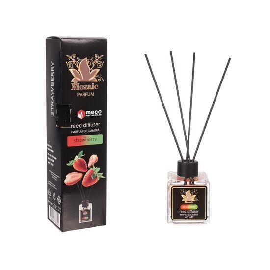 Odorizant de camera cu betisoare, Mozaic, aroma de capsuni, 100 ml Engros