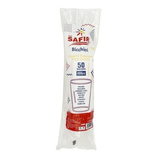 Pahare plastic de unica folosinta, 400 ml, 20 buc Engros