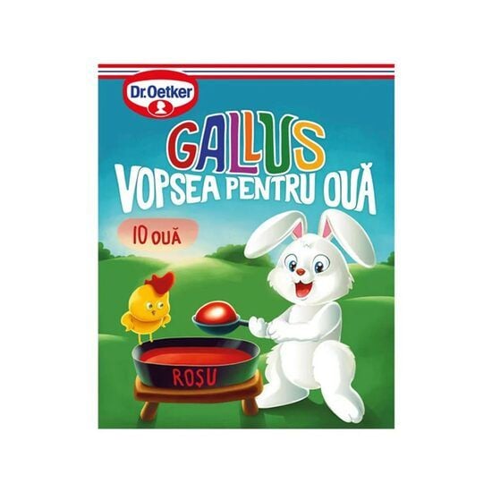 Vopsea pentru oua Gallus Dr. Oetker, rosu, 7g Engros